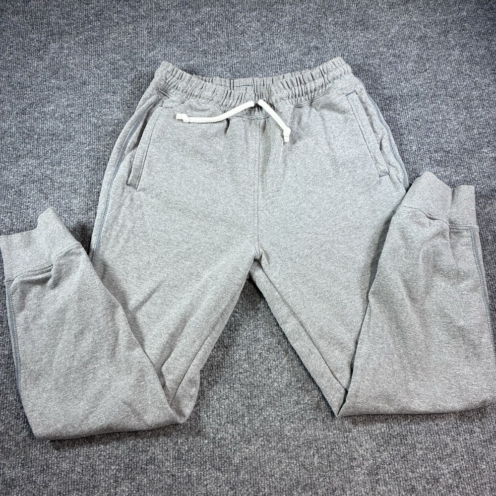 The North Face Men's Small Gray Jogger Sweatpants Fleece Drawstring Logo